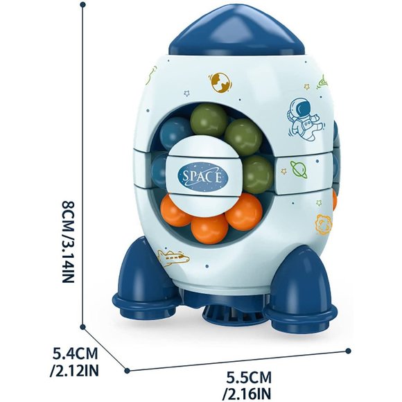 1 Piece of Magic Bean Rocket Shape Toy Assorted Color - Picture 3 of 5